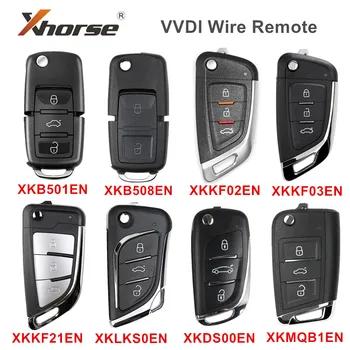 5 бр./лот Xhorse VVDI жично Дистанционно за дистанционно Управление на Автомобилен ключ XKB501EN XKB508EN XKKF02EN XKKF03EN XKKF21EN за VVDI Mini key Tool Max VVDI2
