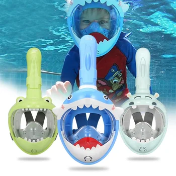 Детско обзавеждане за плуване Snokeling Поддържащи Очила Полнолицевая Маска за Гмуркане за гмуркане и подводно плуване от 4 до 11 години) Детски Маска