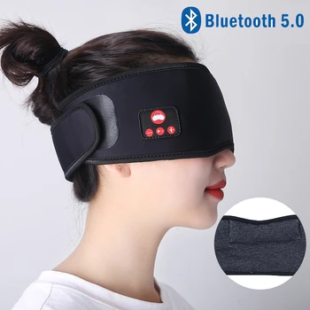 JINSERTA Слушалки За Сън Bluetooth Маска За Сън Безжична Маска За Сън Слушалки за Очите на Пътешественика Очила с Вградени Високоговорители и Микрофон