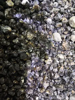 100 г натурален кристал нар кристален камък Малки частици, приятен Жълт цвят