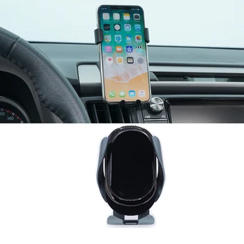 Автомобилното безжично зарядно устройство, зарядно устройство за телефон отдушник на притежателя на телефона поставка за мобилен телефон, gps за употреба за Toyota RAV4 2014-2018
